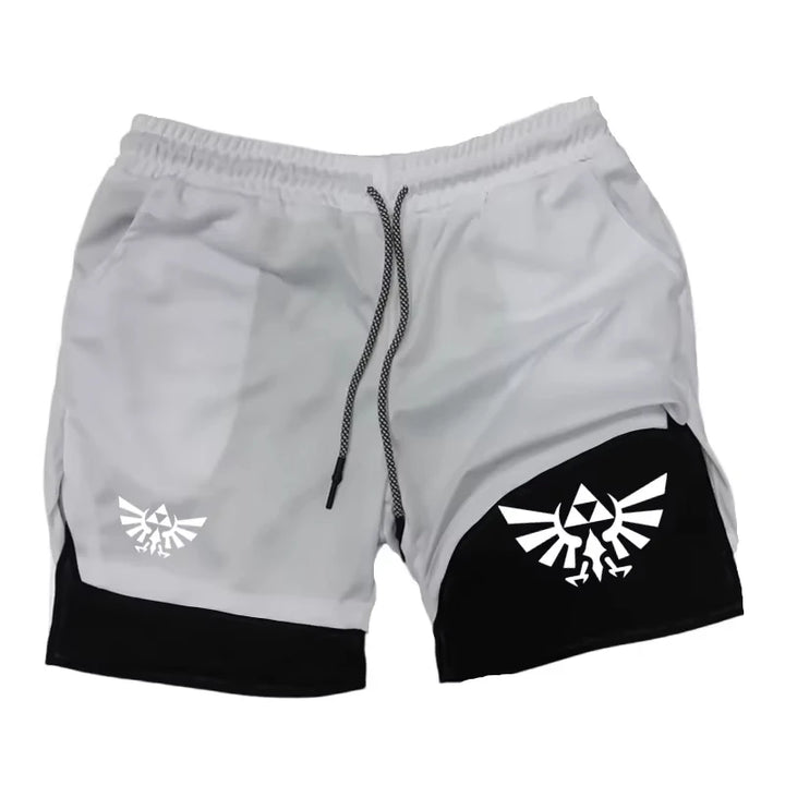 Zelda Themed Men's 5-Inch Workout Shorts | Quick Dry Loose Fit for Basketball, Running & CasualZY0077 Wear
