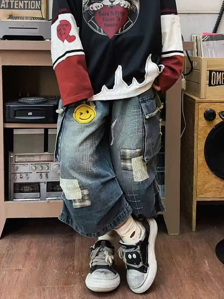Summer Women Tomboy Jorts Harajuku Cargo Jean Shorts 2000s Japanese Denim Pants Y2K Streetwear High Street Korean Fashion New ATFH