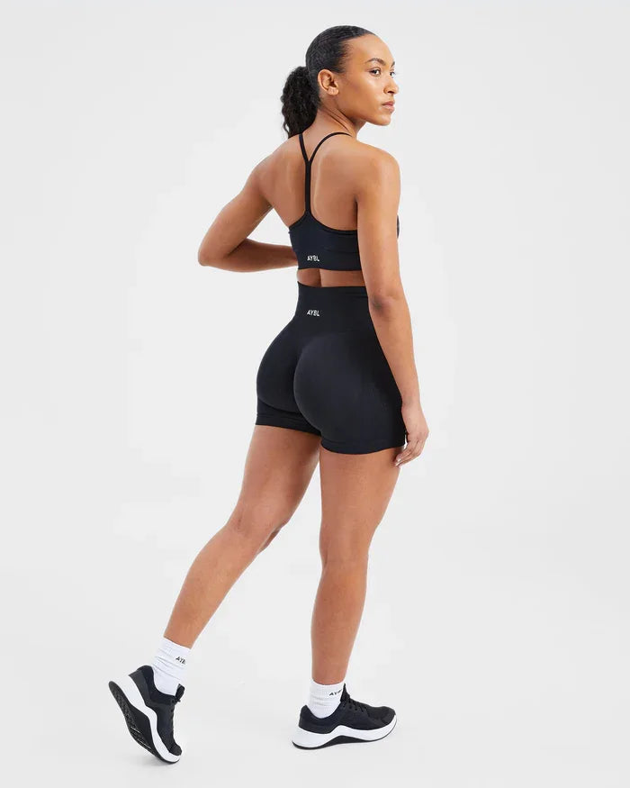 Fashion Shorts Low Waist Seamless Yoga Shorts Scrunch Bum Gym Shorts Women Workout Biker Stretch Fitness Shorts Tahsi Fashion House
