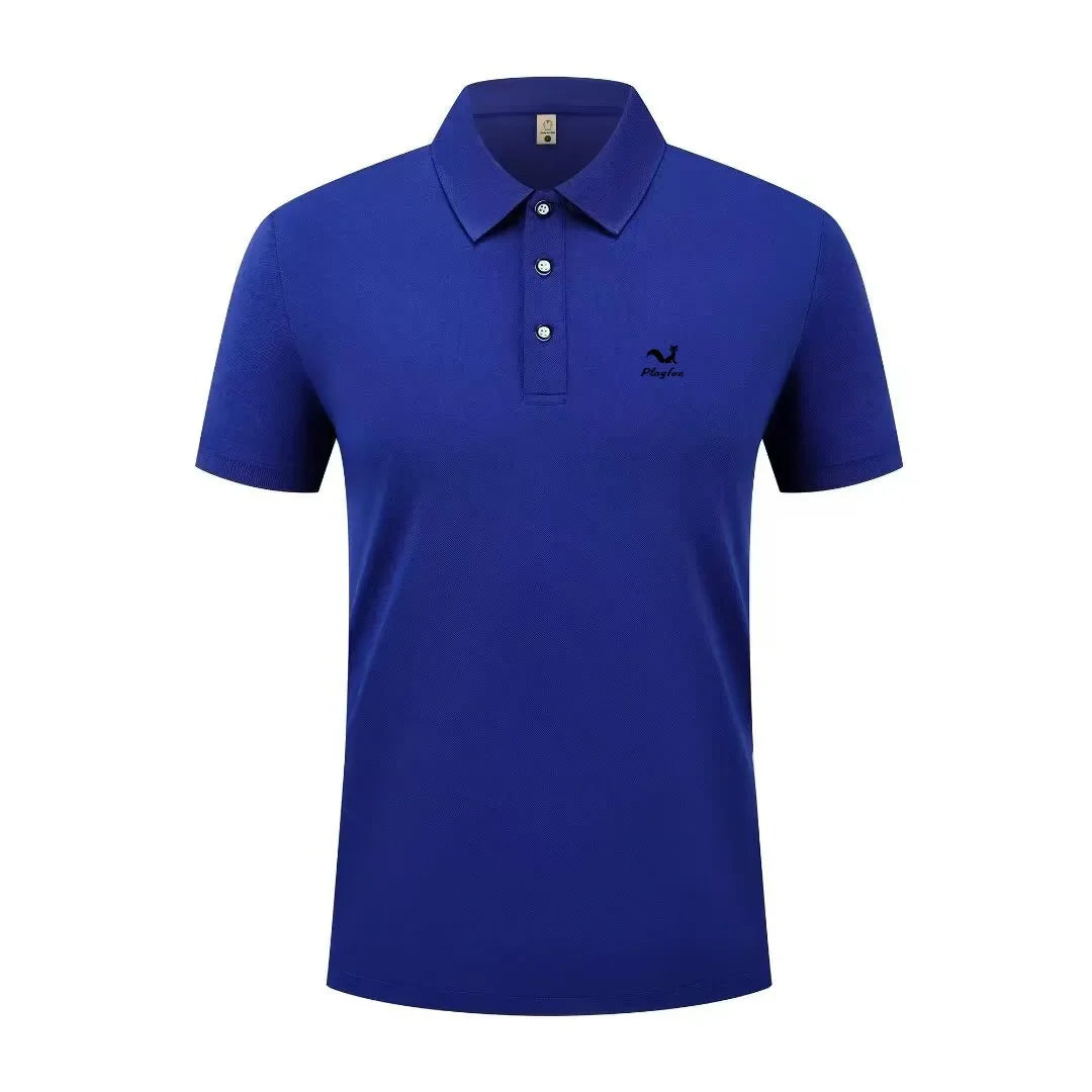 2026 Summer New Men's and Women's Breathable Polo Shirt Business Leisure High Quality Collar T-shirt