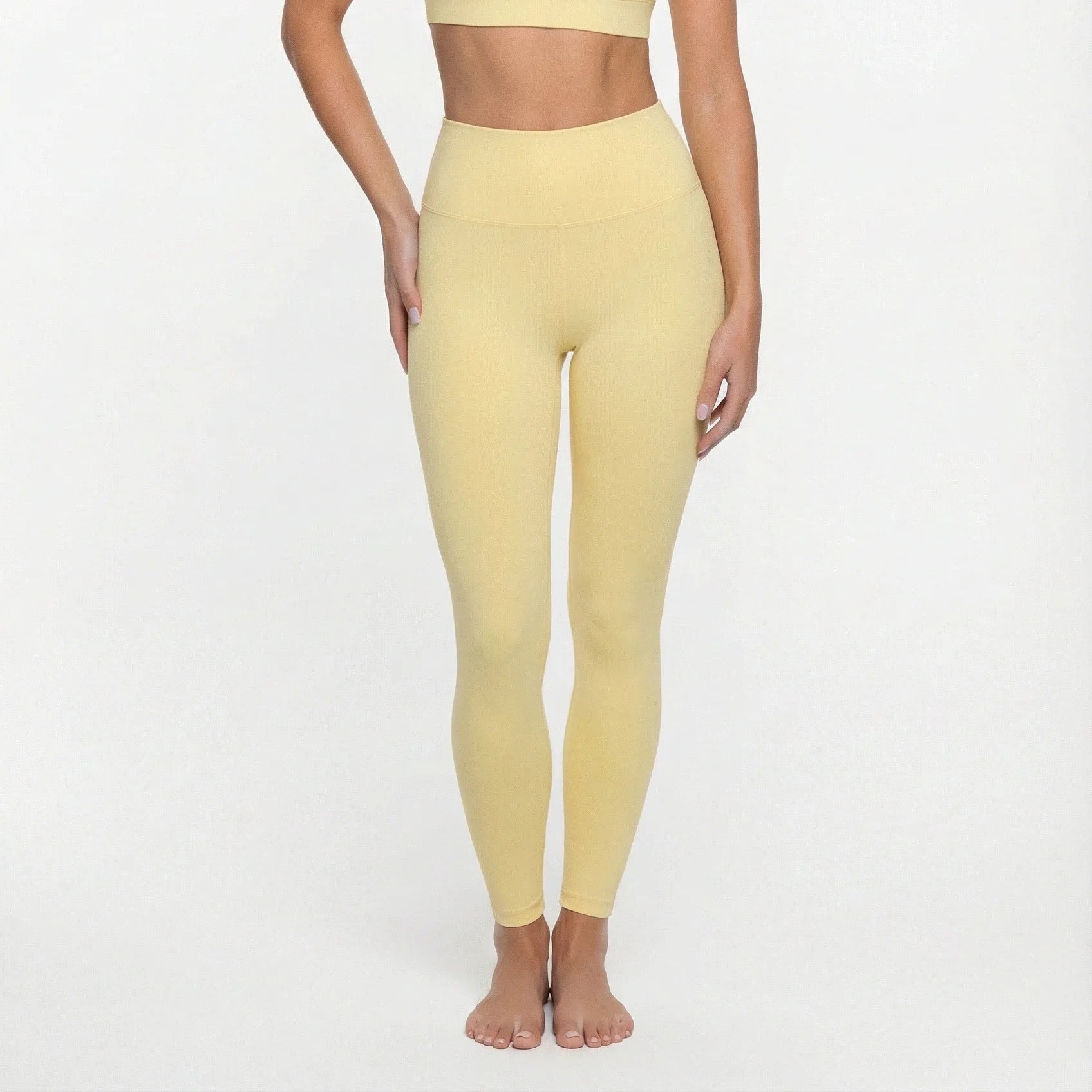 Backless Hollow-out Waistcoat Yoga Clothes High Waist Leggings Bras For Women Slimming Fit Running Workout Fitness Sportswear - ATFH