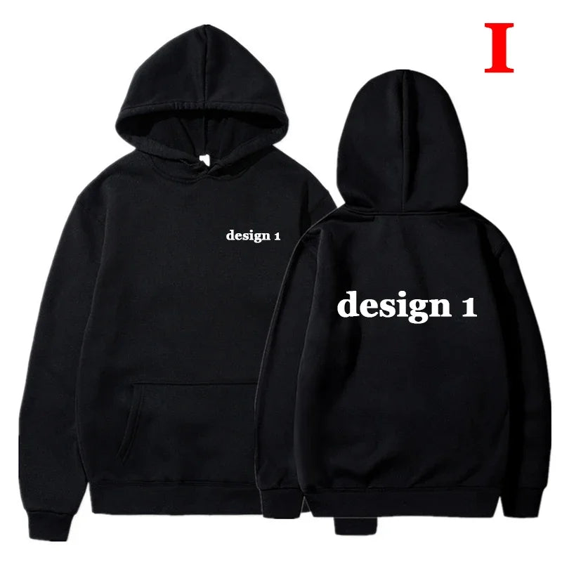Men Hoodies Loose Casual Clothing Women Fashion Long Sleeve Hooded Pullover Personality Design Streetwear Sweatshirts - ATFH