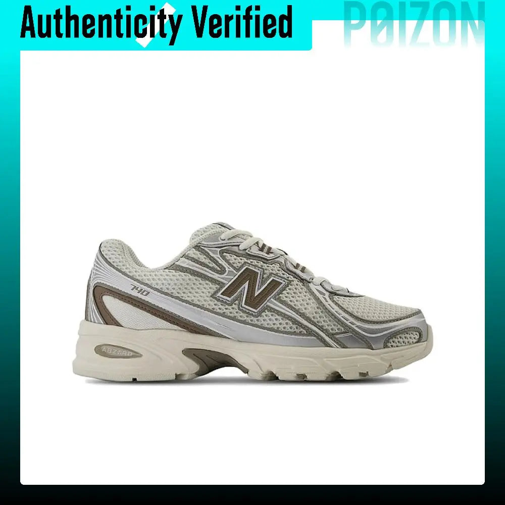 New Balance NB 740 V2 Low top Running Shoes Unisex Beige Silver U740MU2
