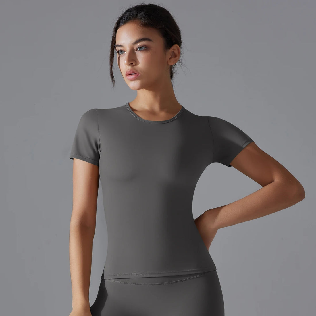 Yoga Vest Training Fitness Top Windproof Running Suit Solid Colour Cycling Fitness Quick Dry Women's Sweatshirt - ATFH