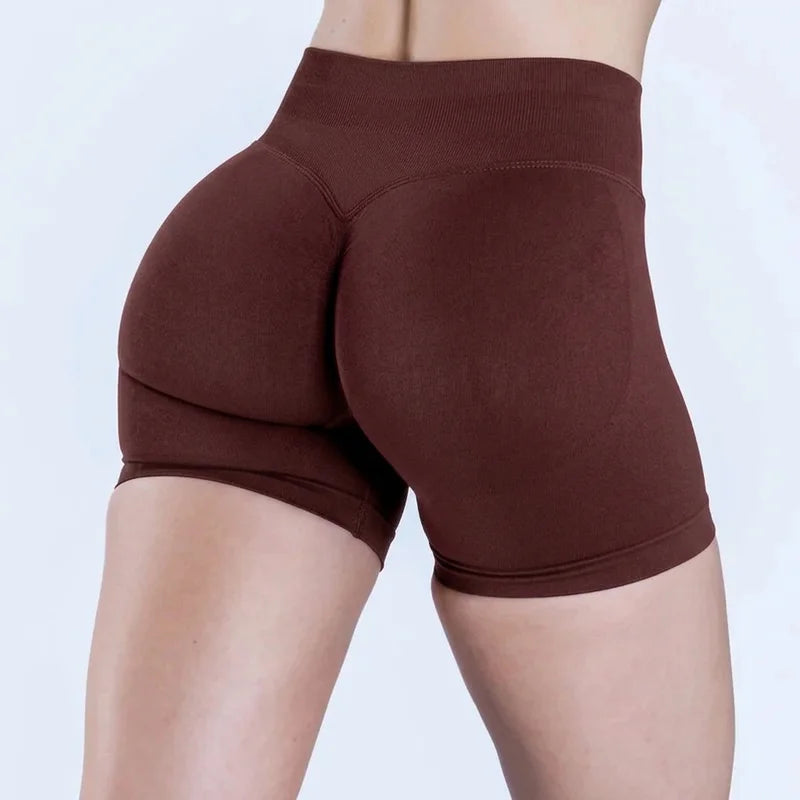 Seamless Yoga Workout Shorts for Women Low Waist Butt Lift Biker Shorts Gym Fitness Activewear Sports Training Shorts