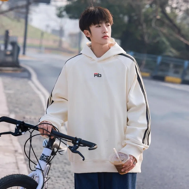 MB Men's Printed Hoodies 2025 New Korean Hoodie Street Trend Outdoor Travel Clothing Fishing Sports Tops - ATFH