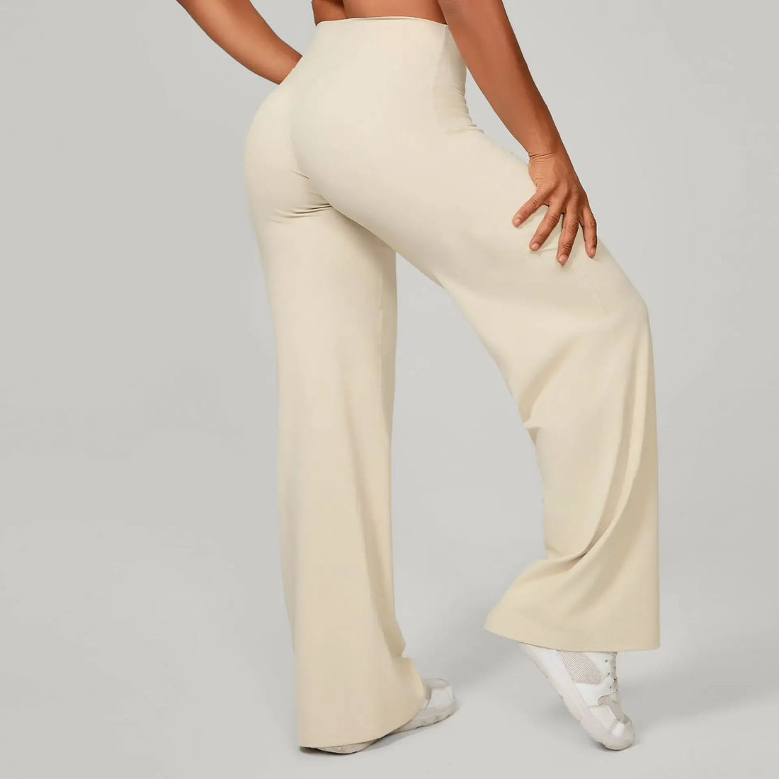 Women Straight-Leg Sports Pants Gym Clothing Naked Feeling Compression Wide Leg Yoga Leggings Pilates Fitness Tights XP01 ATFH