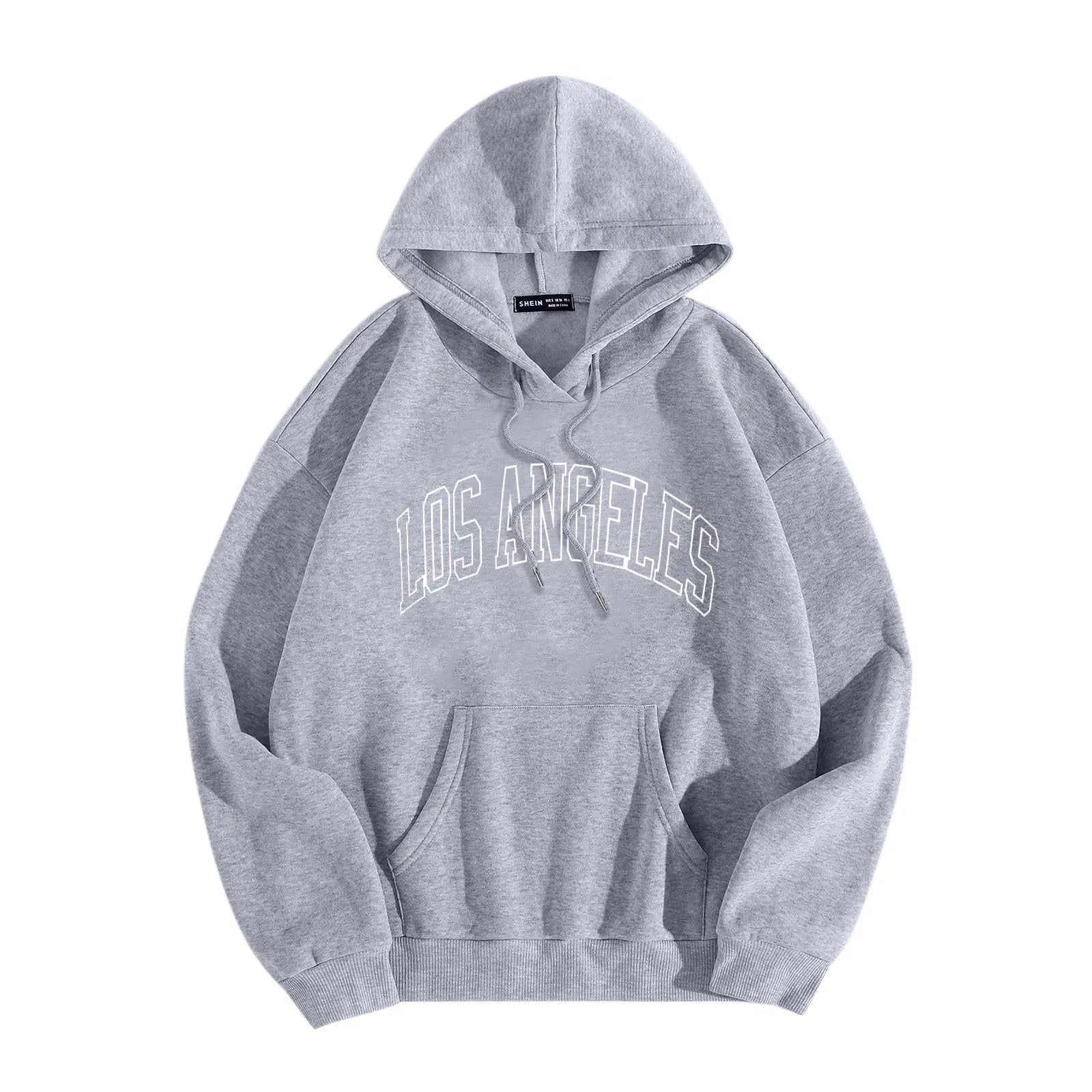 Letter Graphic Print Casual Hoodie Casual Mens' Pullover Long-Sleeve Sporty Hooded Sweatshirt Male Outdoor Loose-Fit Hoodies Top - ATFH