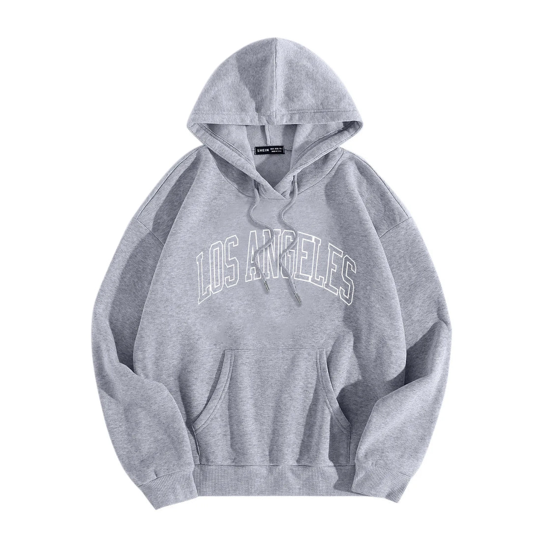 Letter Graphic Print Casual Hoodie Casual Mens' Pullover Long-Sleeve Sporty Hooded Sweatshirt Male Outdoor Loose-Fit Hoodies Top - ATFH