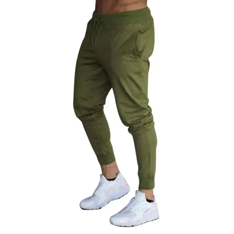 026 Men's casual pants, spring and autumn sports thin sweatpants, men's running and jogging fashionable solid color sports pants