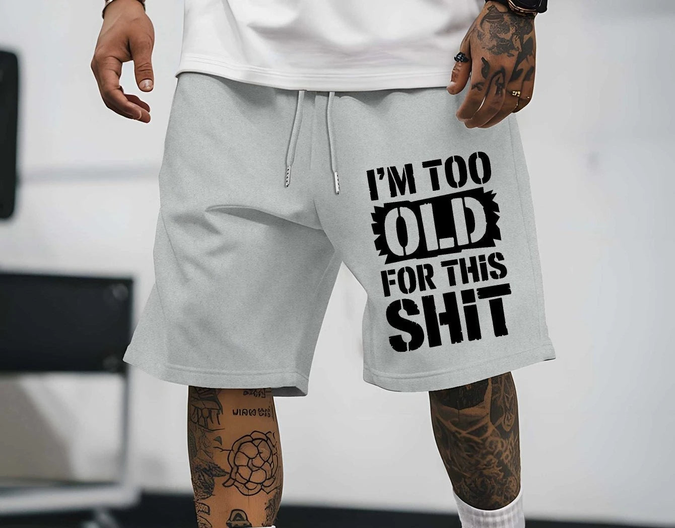 I Am Perfect for This Men's Sports Shorts, Summer Outdoor Sports Fishing and Basketball Shorts, Breathable Casual Fitness Shorts
