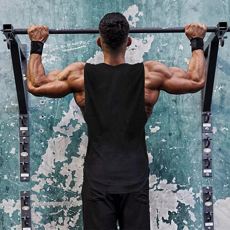 Gym Vest Muscle Sleeveless Shirt Clothing Comfortable Workout Korean Stringer Fashion Singlets Cotton Fitness Mens Tank Top