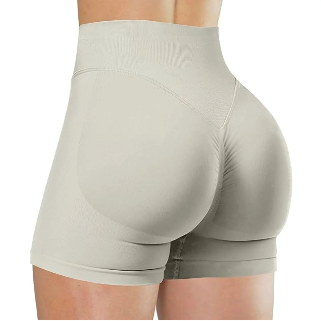 Summer High Waisted Yoga Shorts Fashionable and Sexy Running Fitness Pants Solid Color Yoga Leggings Tahsi Fashion House