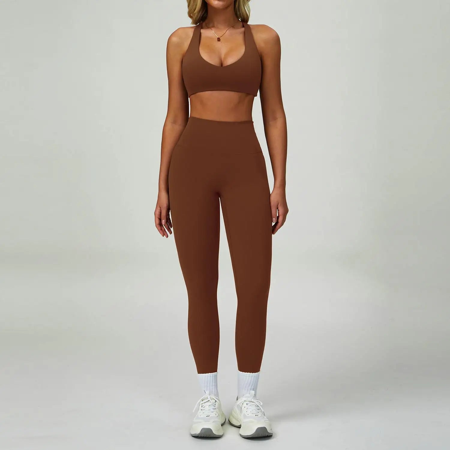 2-3PCS Yoga Suit Women Tracksuit Sports Bra High Waist Leggings Shorts Outfit Gym Set Fitness Push Up Workout Clothes Sportswear - ATFH