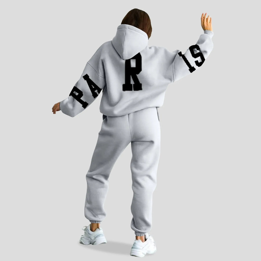 Hooded Sweatshirt And Pant Tracksuit Women Long Sleeve Sport Suit Autumn Warm Snow Sweater Two Piece Set Hooded Sport Suits