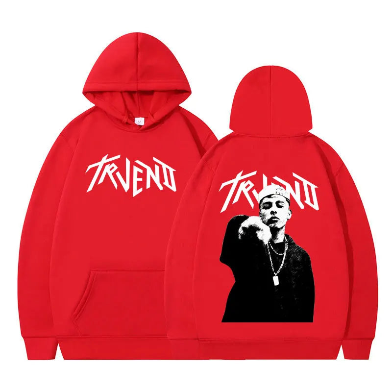 Rapper Trueno Album Tour 2025 Punk Hoodie Fashion Men's Women Sweatshirts Long-sleeved Hip-hop Loose Casual Oversized Pullover