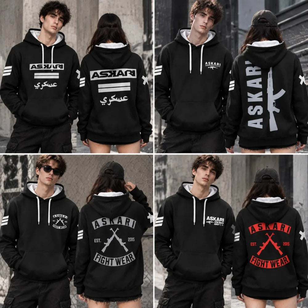 ASKARI Boxing Fighting Male Female Couple Same Style Sports Fitness Hoodie Outdoor Trendy Loose Autumn/Winter Daily Dressing
