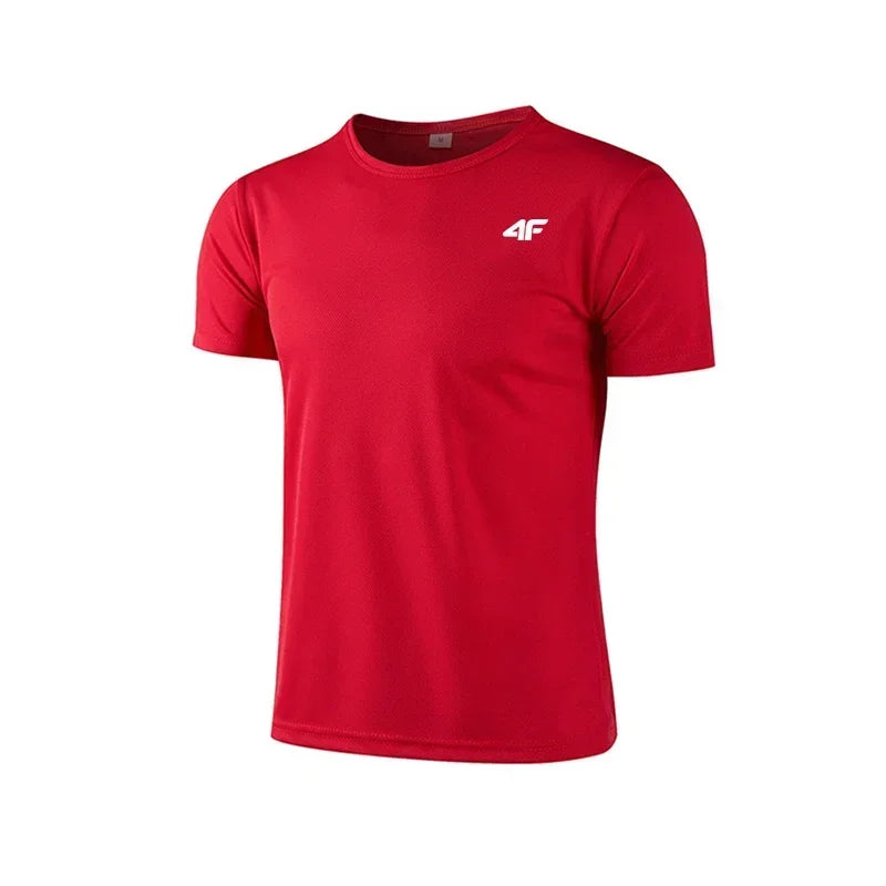 Summer New Sport Gym t Shirt Men Quick Dry Running Bodybuilding Shirts Men Quality Breathable Short Sleeve Fitness Tops Jersey
