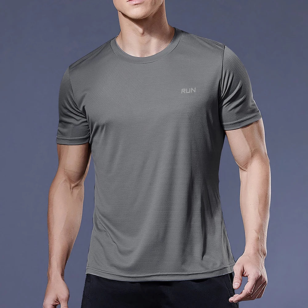 Men Undershirt T-Shirt Quick Dry T-shirt lightweight Underwear Running Breathable Fitness Shirt Ice Silky Gym Football Jerseys