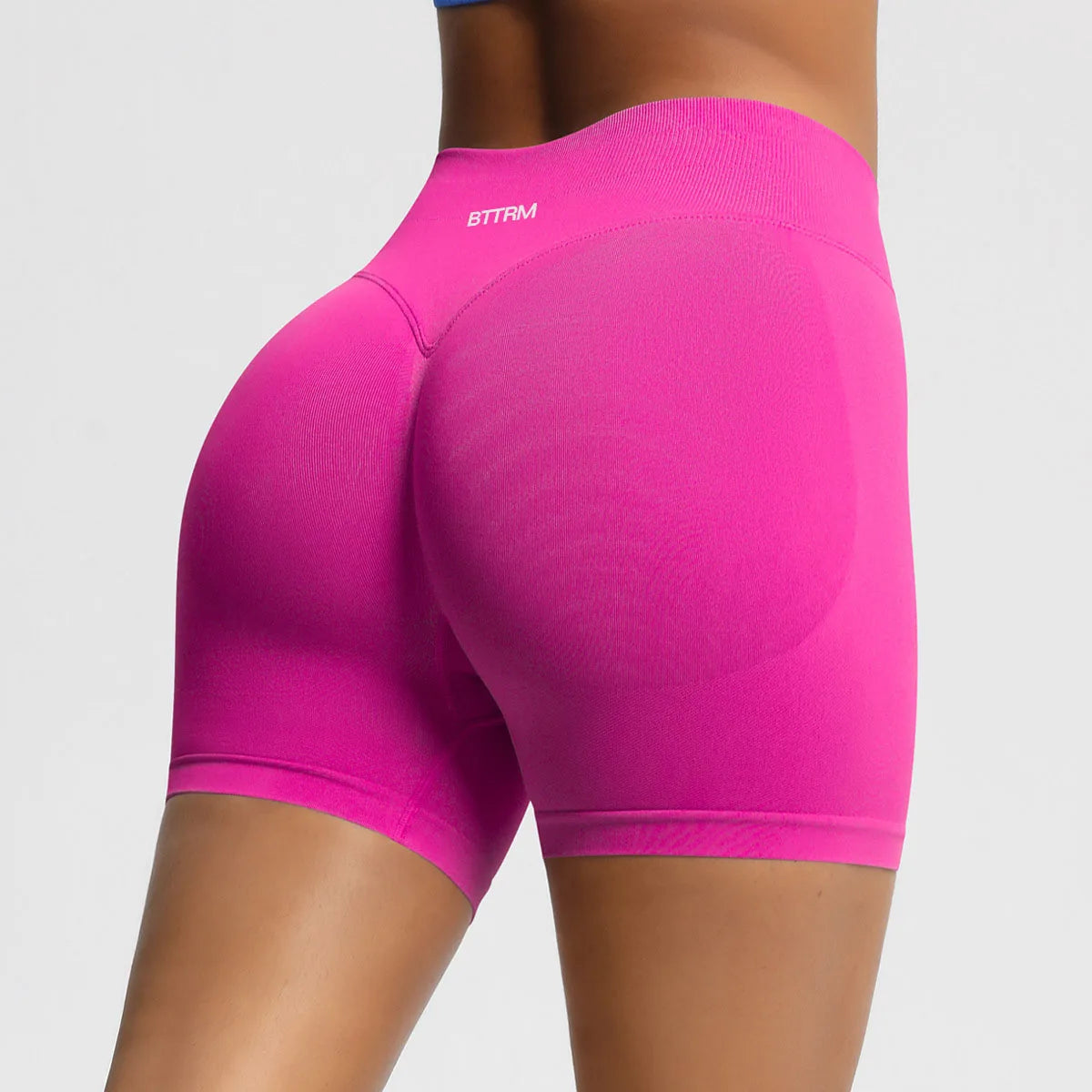 BetterMe High Waisted Yoga Shorts Fashionable and Sexy Running Fitness Pants Solid Color Yoga Leggings