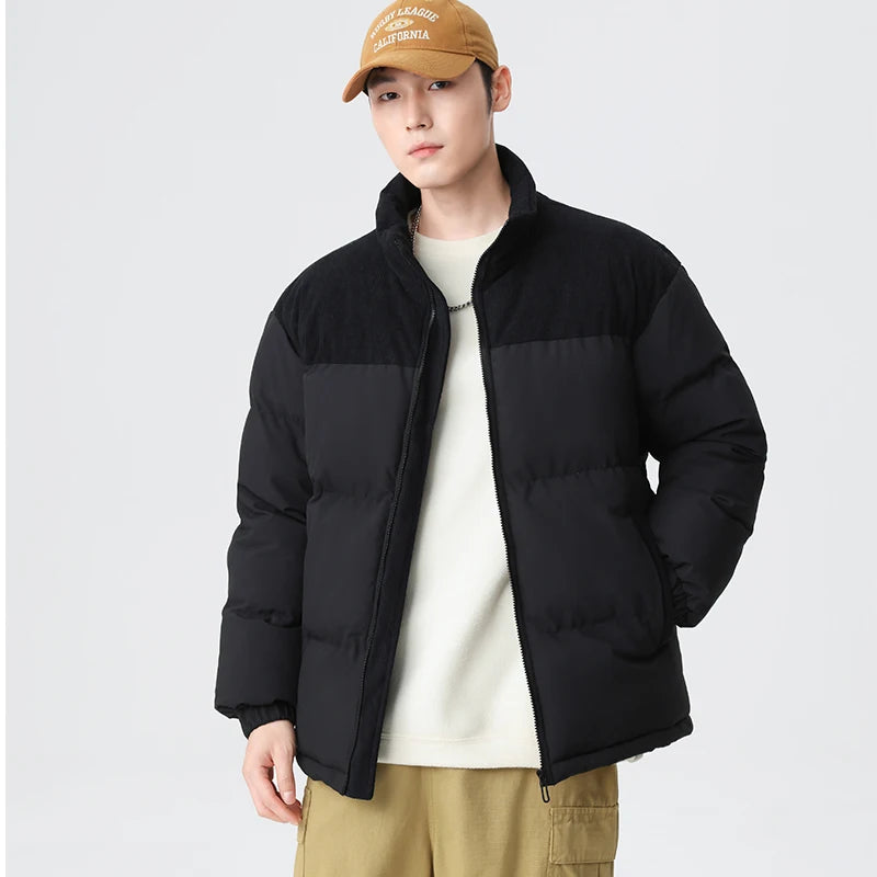 Men's Outdoor Sports and Leisure Windproof Breathable Warm Cotton Clothing Winter Fashion Trend Versatile Couple Warm Jacket