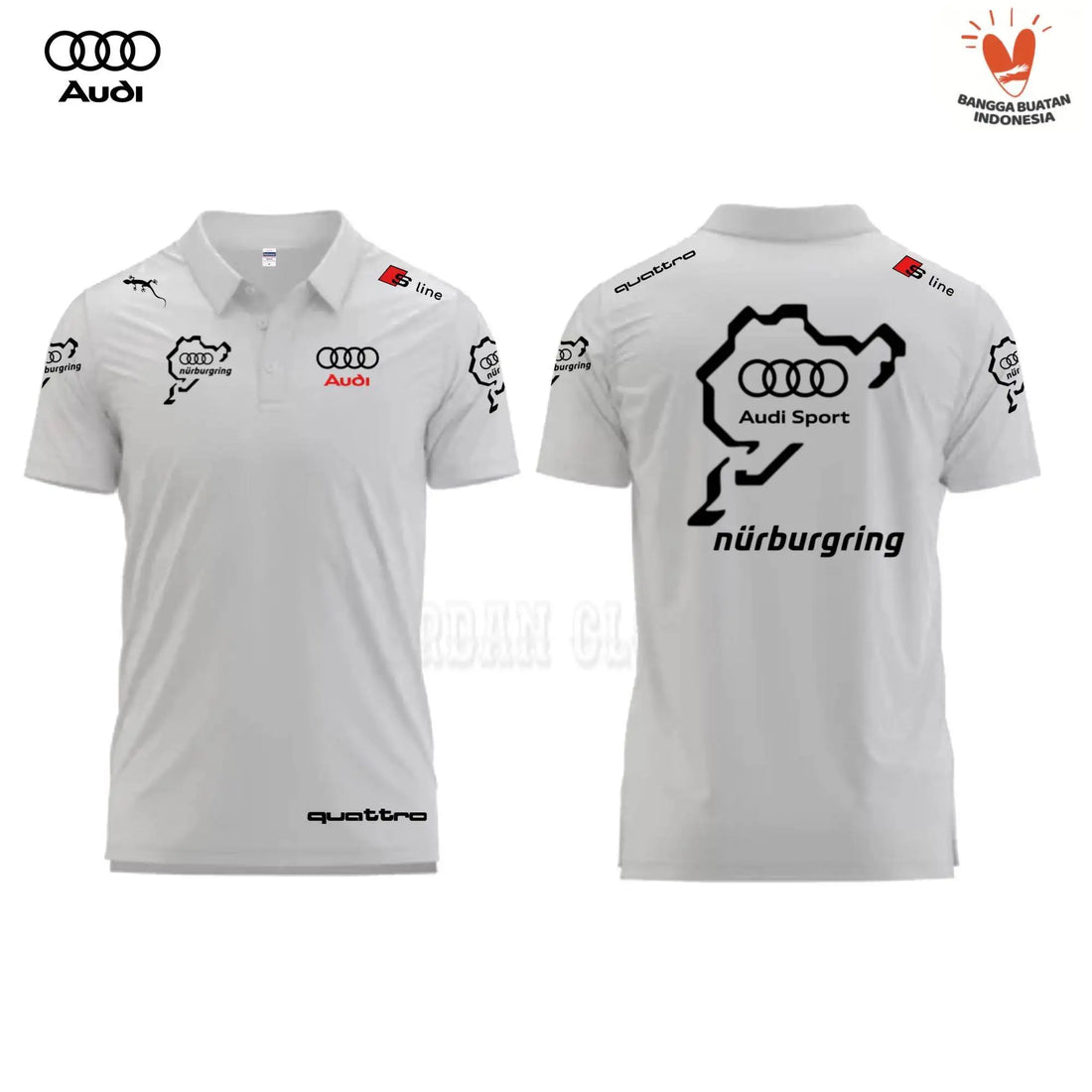 Polo Shirt T-shirt, Lapel, Audi Sport, N Ü Rburgring, Quattro, Fan, Fashion Polo Shirt T-shirt