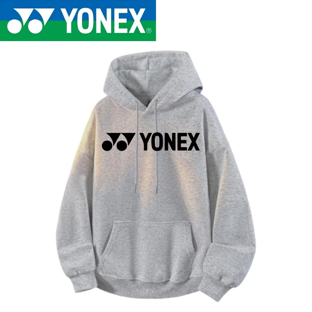 YONEX2026 new cotton hooded jacket, essential for outdoor sports such as badminton, tennis, running, and keeping warm with multi