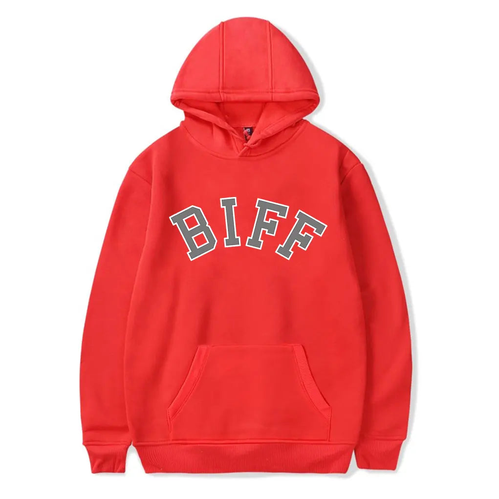 greg biffle BIFF Hooded Drawstring Pocket Sweatshirt Men/women rip Pullover - ATFH
