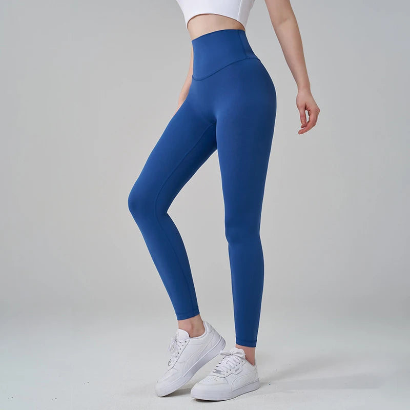 TRY TO BN Gym Leggings Yoga Pants Women Sports Fitness Naked Feeling High Waist Elastic Workout Push Up Leggings Tights Women - ATFH