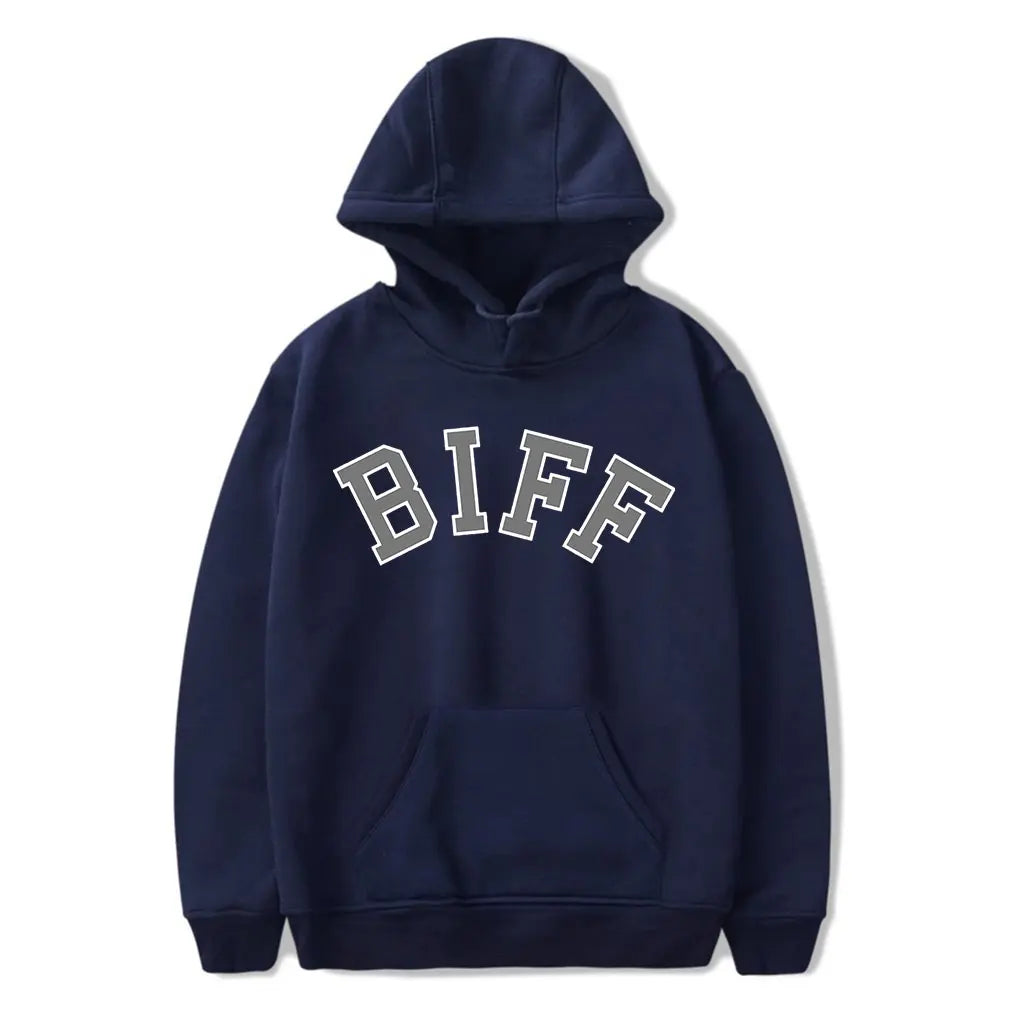 greg biffle BIFF Hooded Drawstring Pocket Sweatshirt Men/women rip Pullover - ATFH