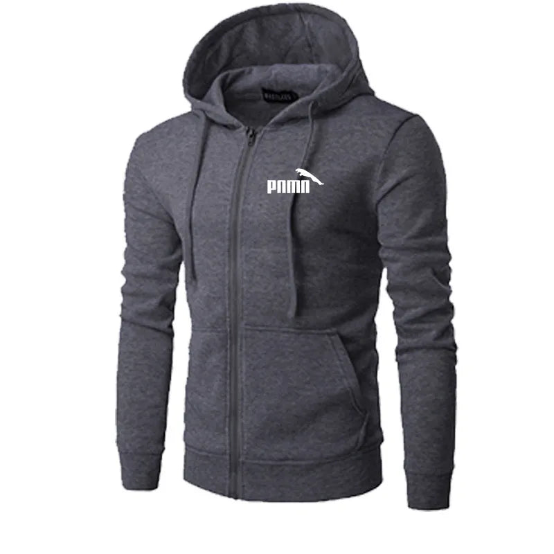 Autumn Men Sweatshirts Long Sleeve Jacket Hoodie Zipper Closure Jacket Male Hoodies Sweatshirt Slim Fit Male Clothing - ATFH