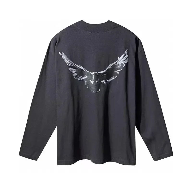 Double Layer Heavy Fabric YZY Kanye West Hoodie Men Women 1:1 Best Quality Dove Print Season 6 Oversized Pullover - ATFH
