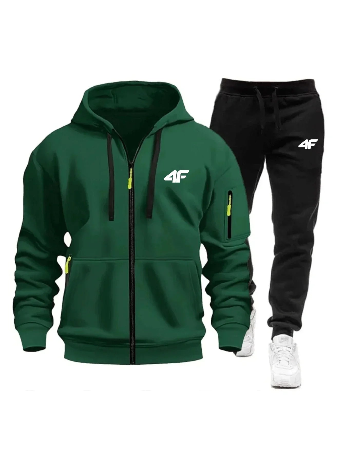 Sets for Men Two Piece Outdoors Mens Tracksuit Set Hot Sales Sportswear Man Sweatpants Hoodie Fashion Comfortable Casual Jogging - ATFH