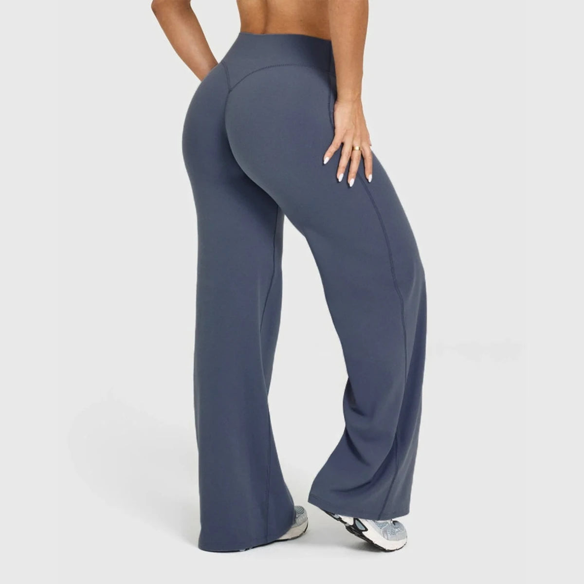 Flared Leggings Straight Leg Leggings Woman Wide-leg Pants Yoga Breathable Fitness Clothing Versatile Casual Pants ATFH