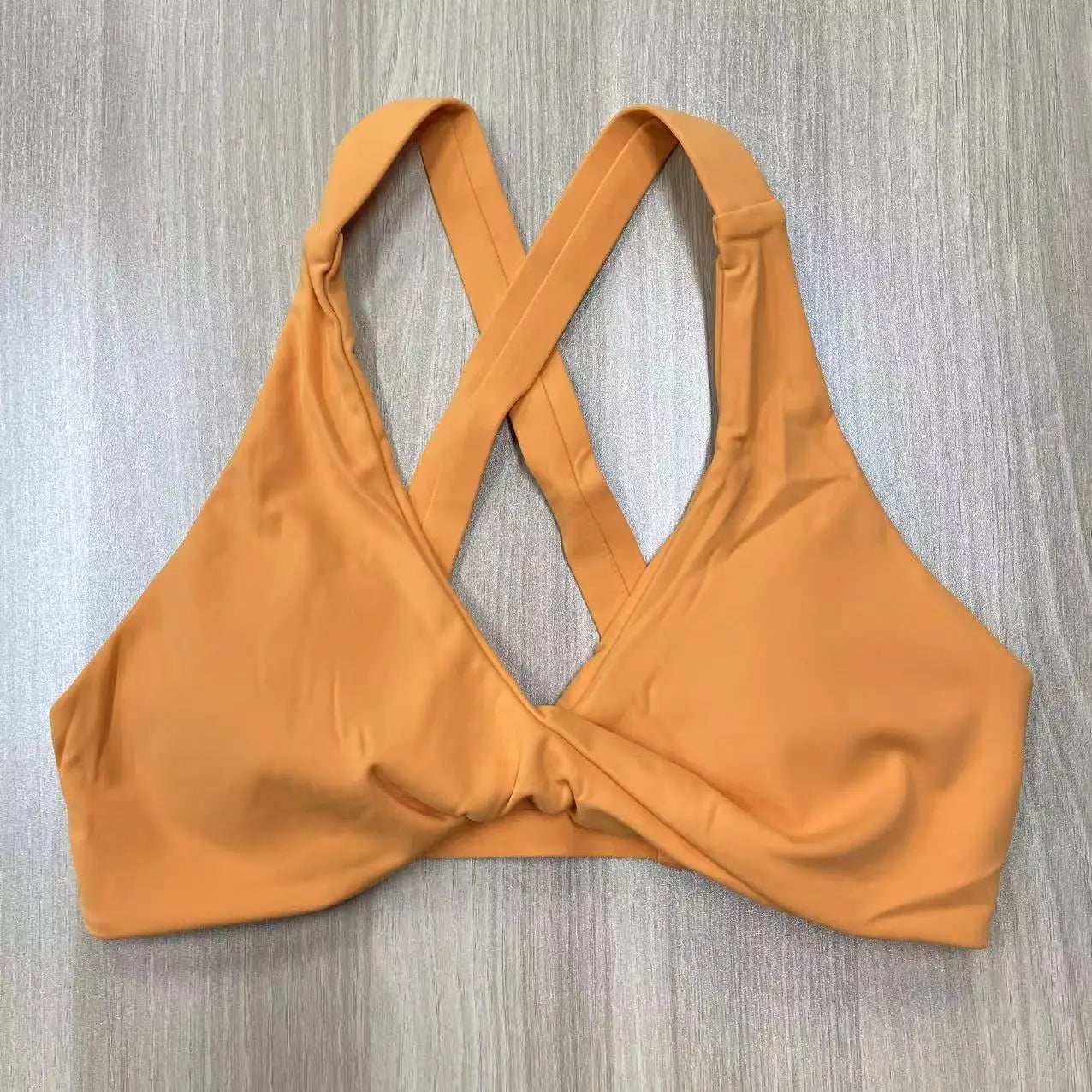 SHINBENE Women's Twist Workout Sports Bras Back Cross Padded Low Impact Fitness Bra Yoga Crop Tops - ATFH
