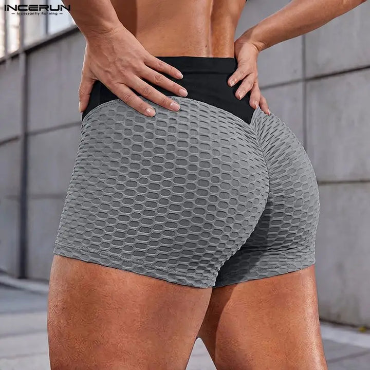 INCERUN Men Shorts Patchwork Color-block Joggers Casual Men Bottoms Summer Stretch Streetwear 2026 Workout Shorts For Man S-3XL