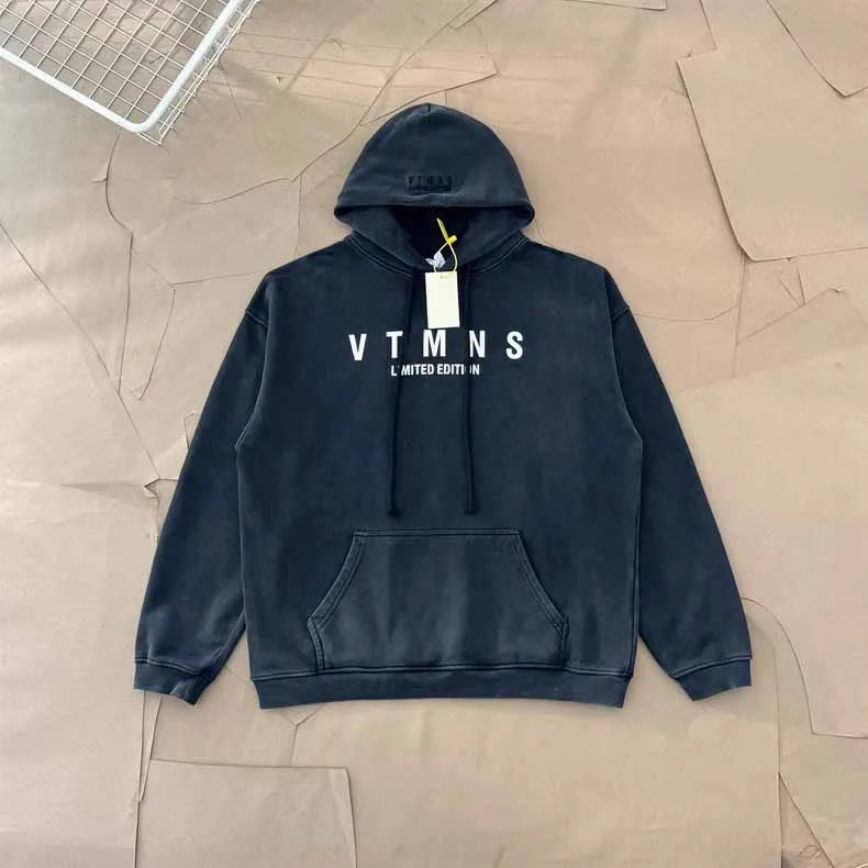 Top Grade 1:1 VT For Seasons Collection Printed Women Men Hooded Sweatshirt Hoodies OversizedMen Cotton Hoodie Pullover - ATFH