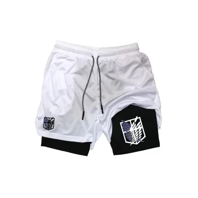 2025 New Two-in-One Sports Shorts, Men's Sportswear Breathable and Casual Double-Layer Basketball Shorts M-3XL