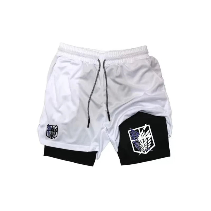 2025 New Two-in-One Sports Shorts, Men's Sportswear Breathable and Casual Double-Layer Basketball Shorts M-3XL