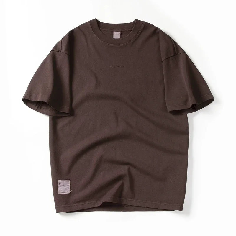 New Summer Men's t-shirt Cotton Solid T shirt Men Causal O-neck Basic tshirt Male High Quality Classical tops ATFH