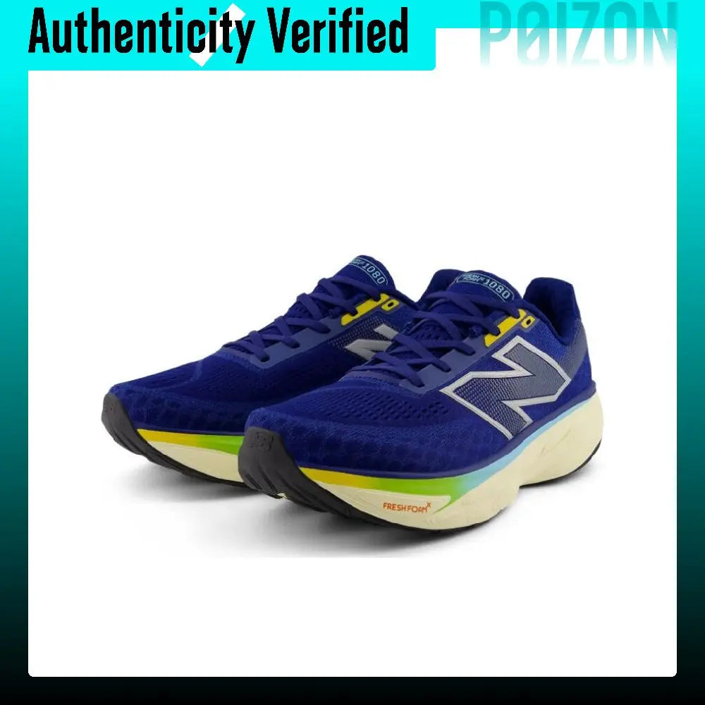 New Balance Fresh Foam X 1080 V14 Mesh Breathable Low top Casual Running Shoes Men's Dark Blue M1080N14