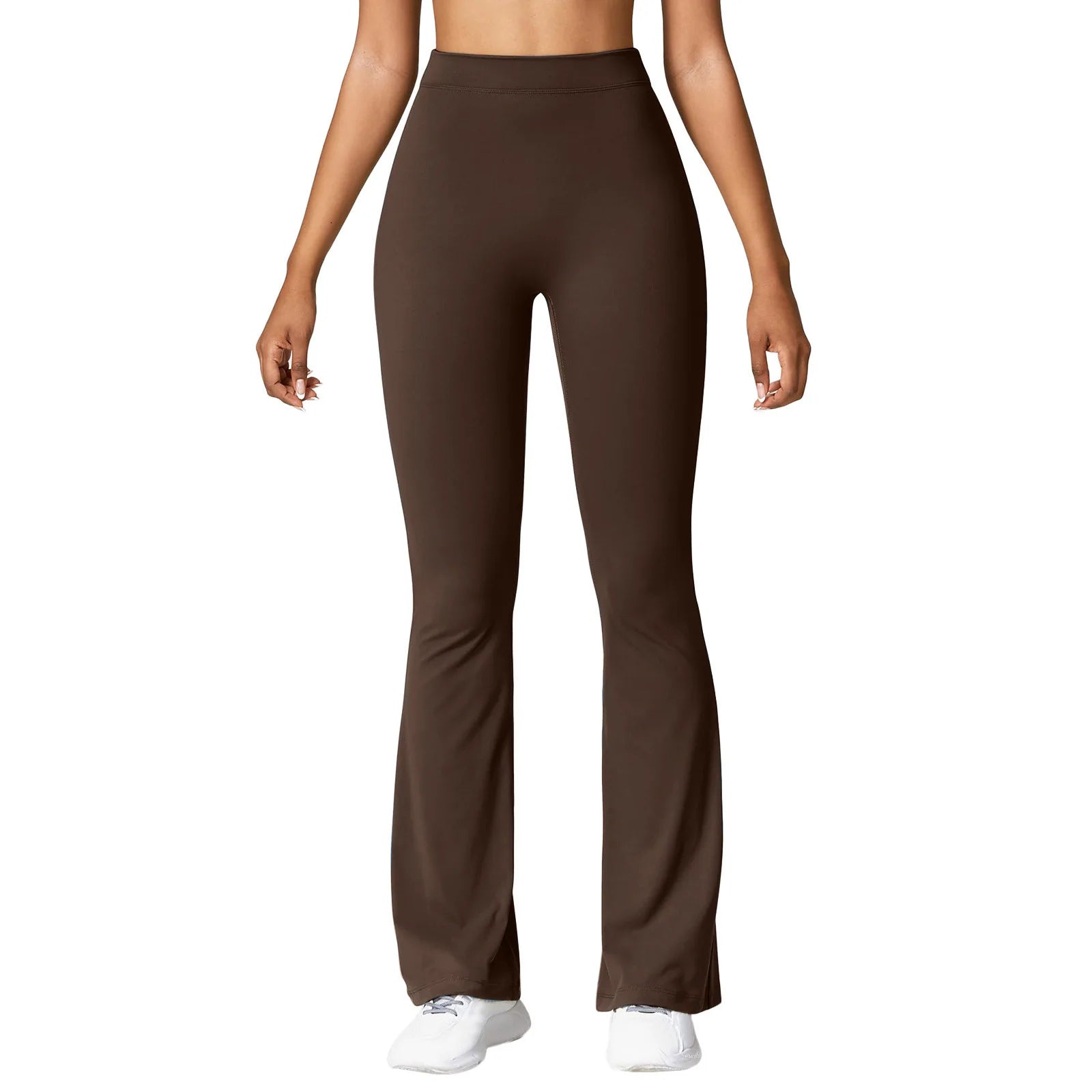 Fashion Micro Horn Leggings Women V-back Waist Sports Pants High Waist Push Up Butt Gym Pants Solid Slim Casual Leggings ATFH