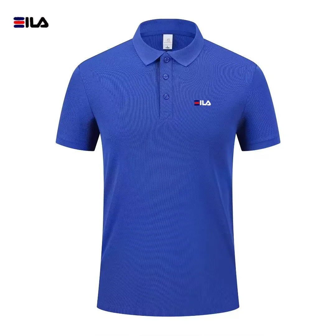 High end brand polo shirt short sleeved men's fashionable printed top summer new comfortable breathable casual lapel T-shirt