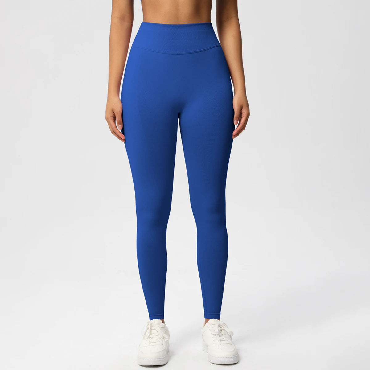 Seamless Women Solid Waist Yoga Pants Three-section Waist Sexy Hip-lifting Tight Sports Pants Fitness Exercise Yoga Pants - ATFH