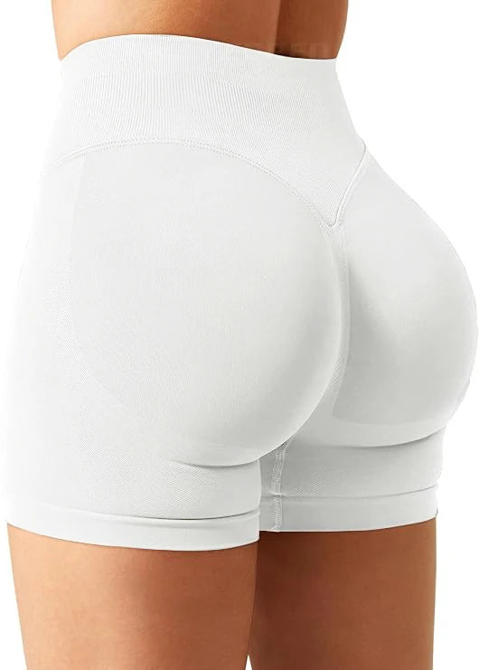 Gym Shorts Women Fitness Sports Biker Shorts 4.5" Low Waist Band Yoga Shorts Workout Tights Scrunch Butt Seamless Leggings Woman Tahsi Fashion House