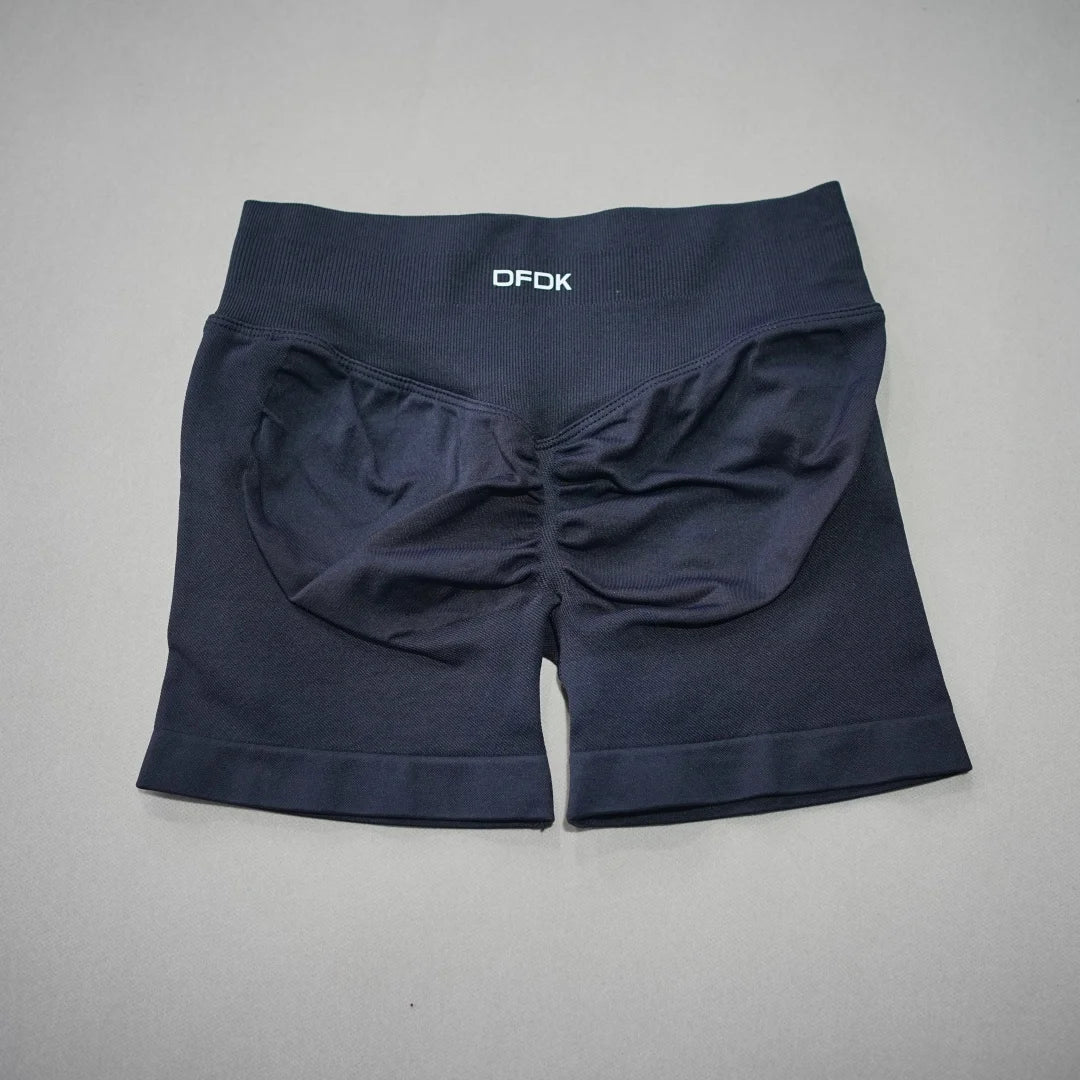 DFDK Women High Rise Scrunch Booty Shorts Seamless Push Up Shaping Squat Proof Anti Rolling Fitness Gym Athletic Running Yoga