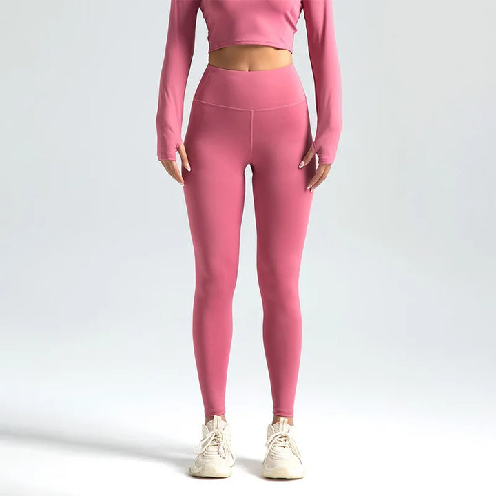 2025 New Sport Leggings for Women High Waist Yoga Leggings Soft Breathable Sports Tights Leggings Fitness Gym Elastic Pants Y2K - ATFH