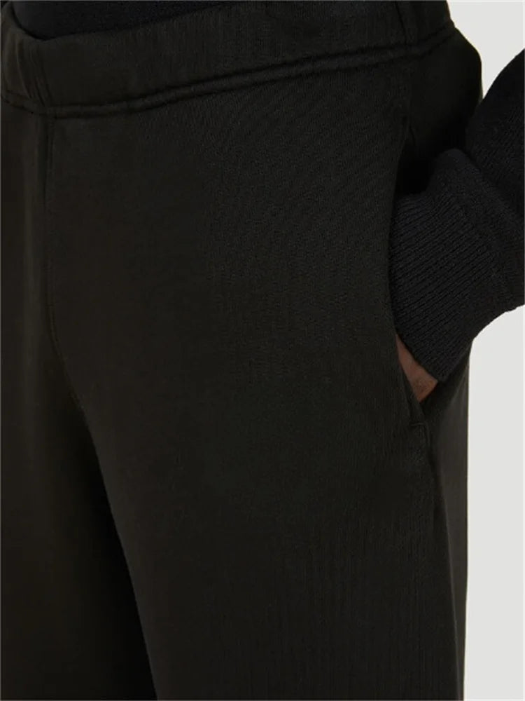 Men's Straight Sweatpants Spring And Autumn New Lace-Up Comfortable Breathable Fashion Trend Large Size Casual Pants