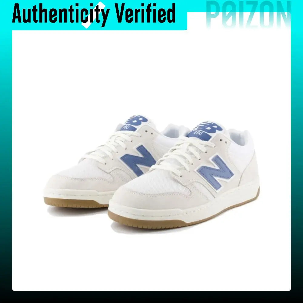 New Balance NB 480 Skate Shoes Unisex Low-top Ecru/Blue/White BB480LLA