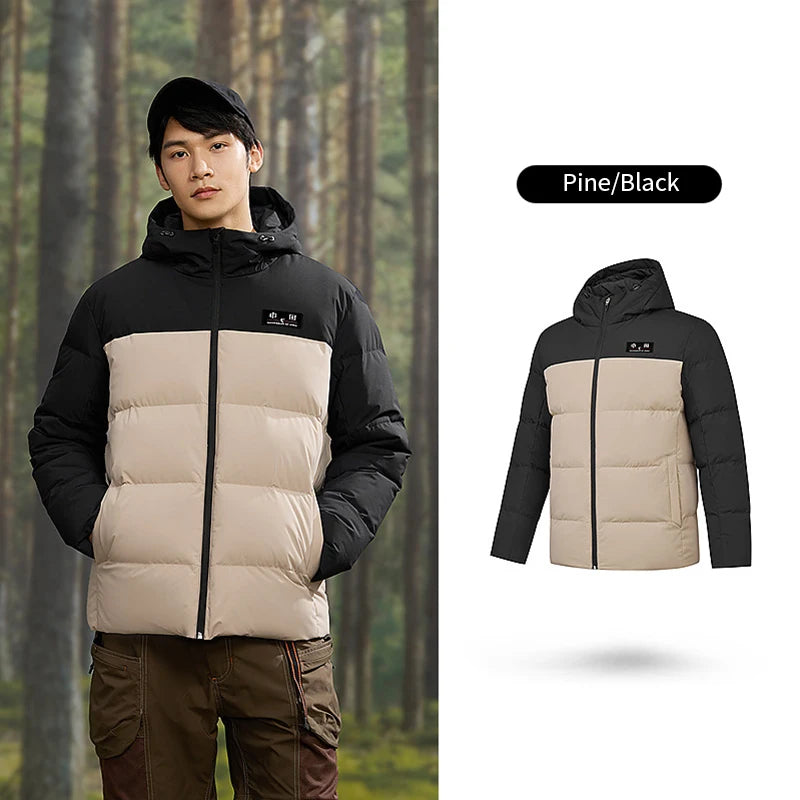 QIAODAN Down Jacket Men's 2025 Winter Warm Thickened Outdoor Cold-proof Windproof Waterproof Anti-static Jackets QXEGM3244043